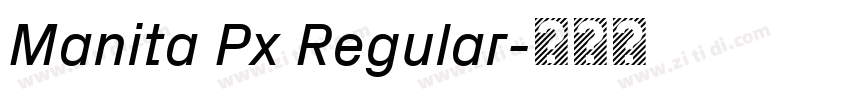 Manita Px Regular字体转换